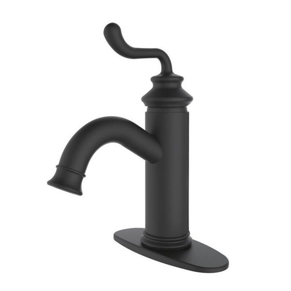 Kingston Brass Kingston Brass LS5410RL Fauceture Royale Single Handle Monoblock Lavatory Faucet; Matte Black LS5410RL